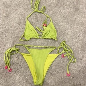 Frankie’s Bikinis SET | Keira Plisse Cheeky Bottoms & Kiwi Phillipa Plisse Top